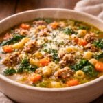 Parmesan Italian Sausage Ditalini Soup Recipe