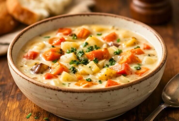 Roasted Root Vegetable Chowder Recipe