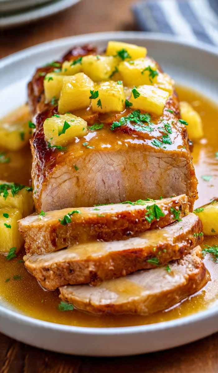 Slow Cooker Pineapple Pork Loin Recipe