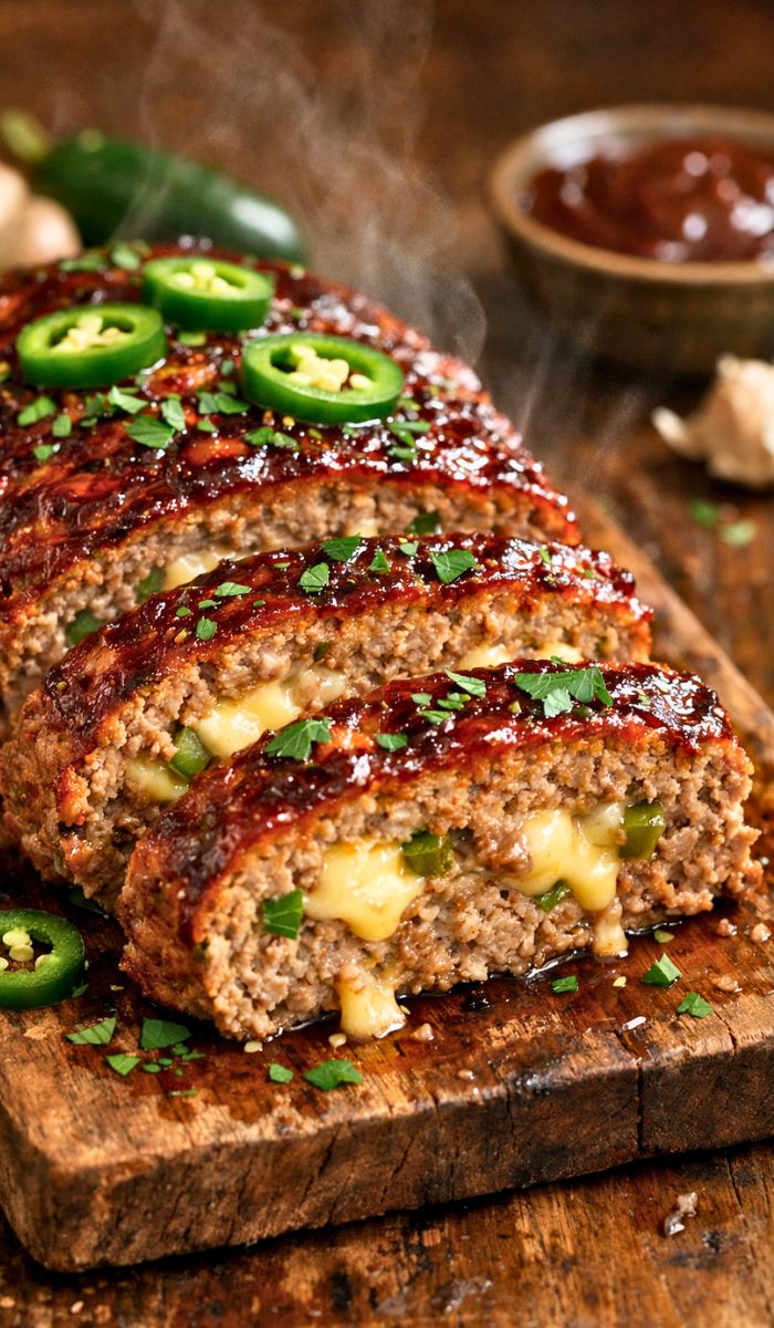 Smoky Jalapeño Popper Meatloaf Recipe
