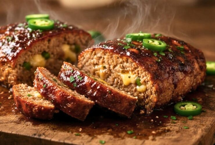 Smoky Jalapeño Popper Meatloaf Recipe