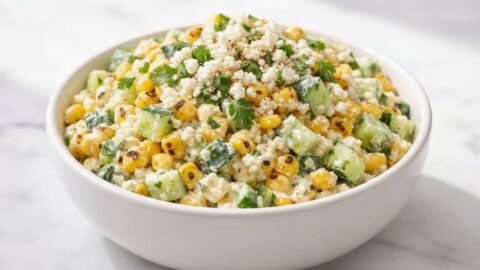 Street Corn Creamy Cucumber Salad Recipe