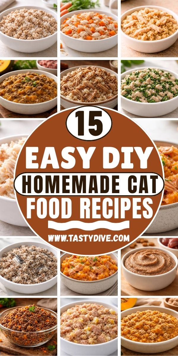15 DIY Homemade Cat Food Recipes