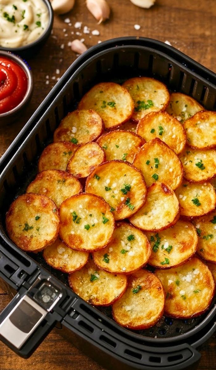 Air Fryer Sliced Potatoes Recipe