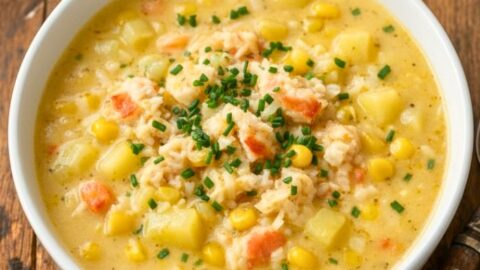 Bobby Flay's Crab & Corn Chowder Recipe