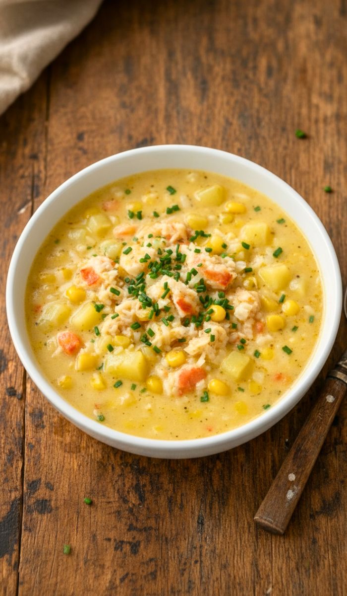 Bobby Flay's Crab & Corn Chowder Recipe