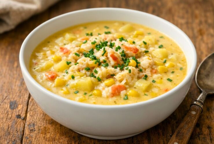 Bobby Flay's Crab & Corn Chowder Recipe