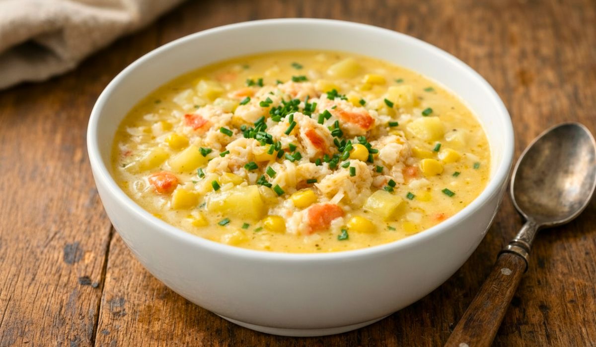 Bobby Flay's Crab & Corn Chowder Recipe