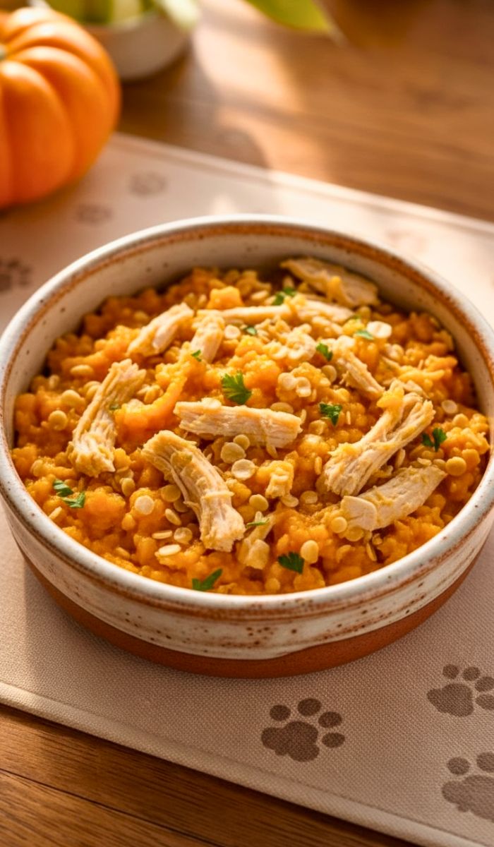 Chicken Pumpkin and Oats Farmer’s Dog Food Recipe