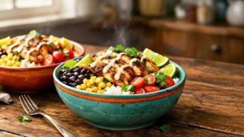 Cilantro Lime Chicken Bowls Recipe