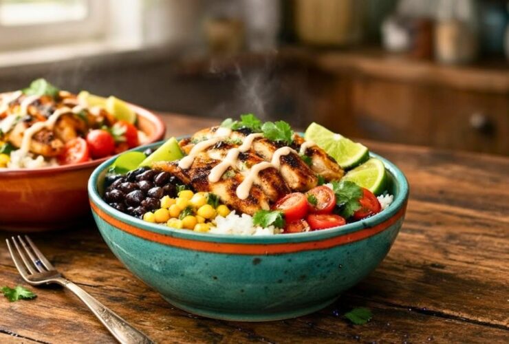 Cilantro Lime Chicken Bowls Recipe