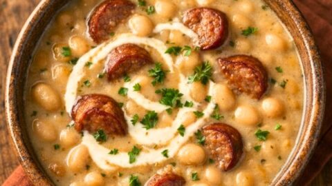 Creamy Bean Soup with Sausage Recipe
