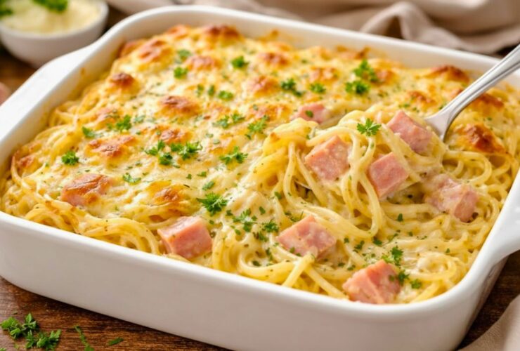 Creamy Ham Tetrazzini Recipe