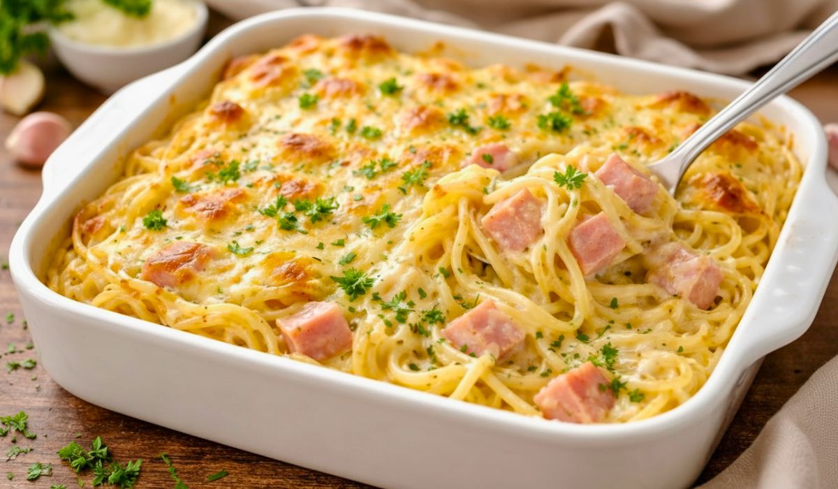 Creamy Ham Tetrazzini Recipe