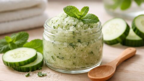 Cucumber Mint Sugar Scrub Recipe