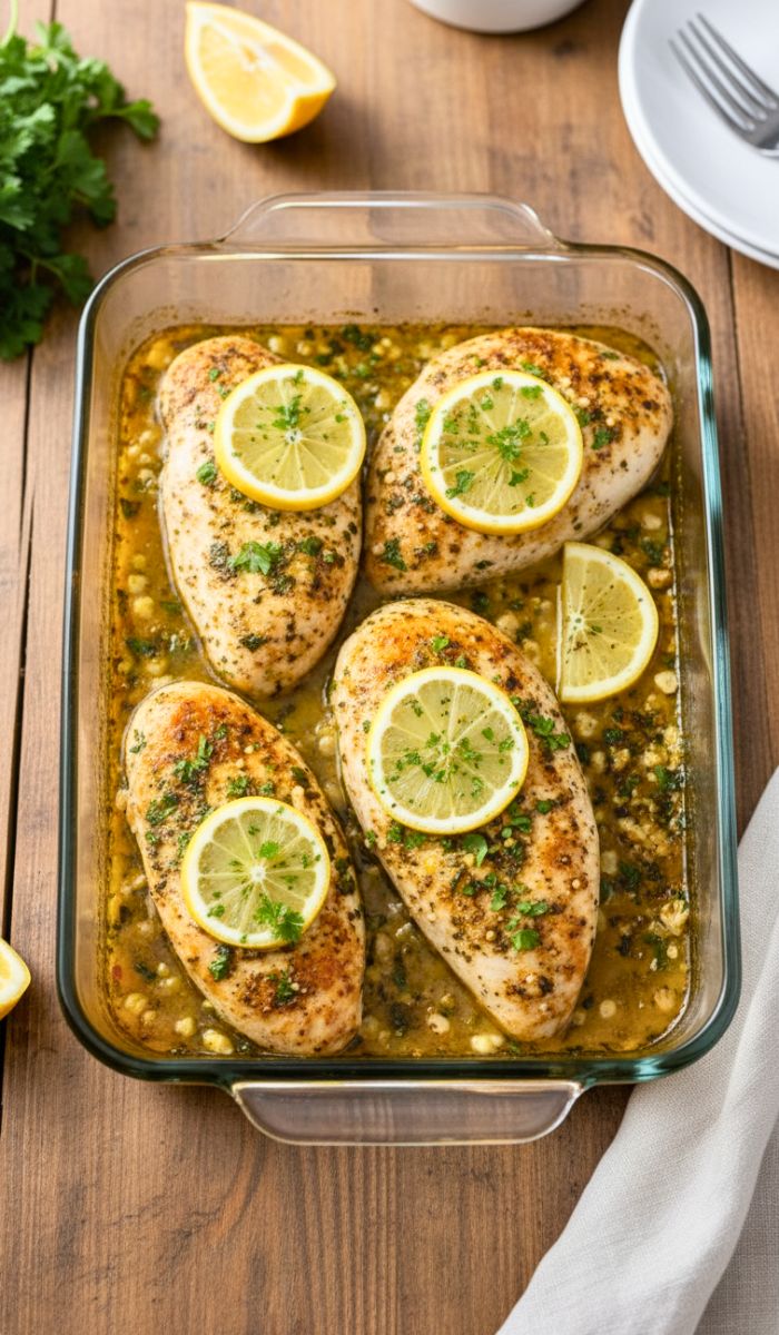 Easy Baked Lemon Chicken Dinner Recipe