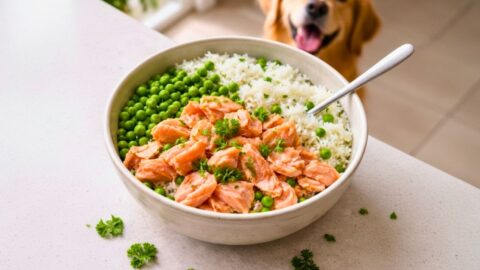 Farmer’s Salmon and Rice Dog Food Recipe