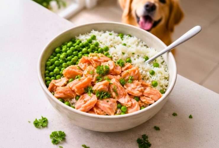Farmer’s Salmon and Rice Dog Food Recipe