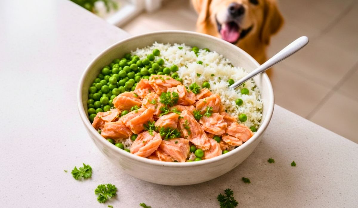 Farmer’s Salmon and Rice Dog Food Recipe