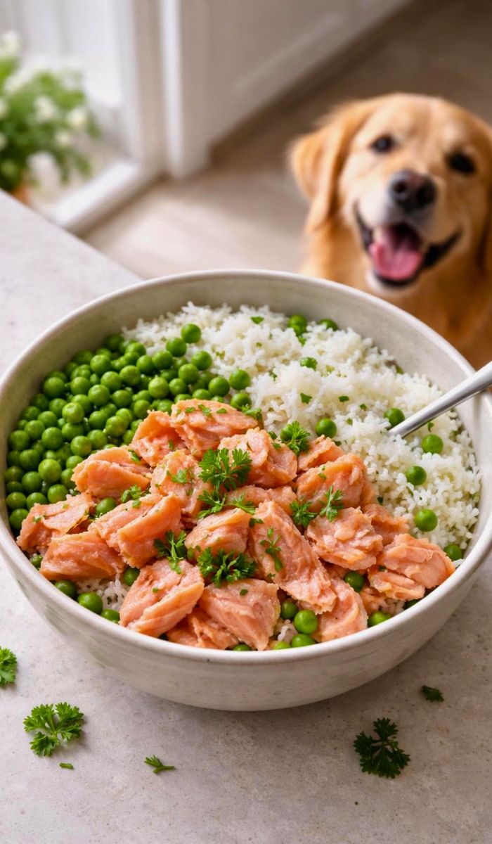 Farmer’s Salmon and Rice Dog Food Recipe