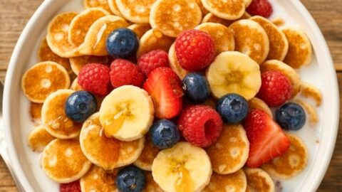 Fluffy Pancake Cereal Recipe