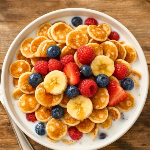 Fluffy Pancake Cereal Recipe