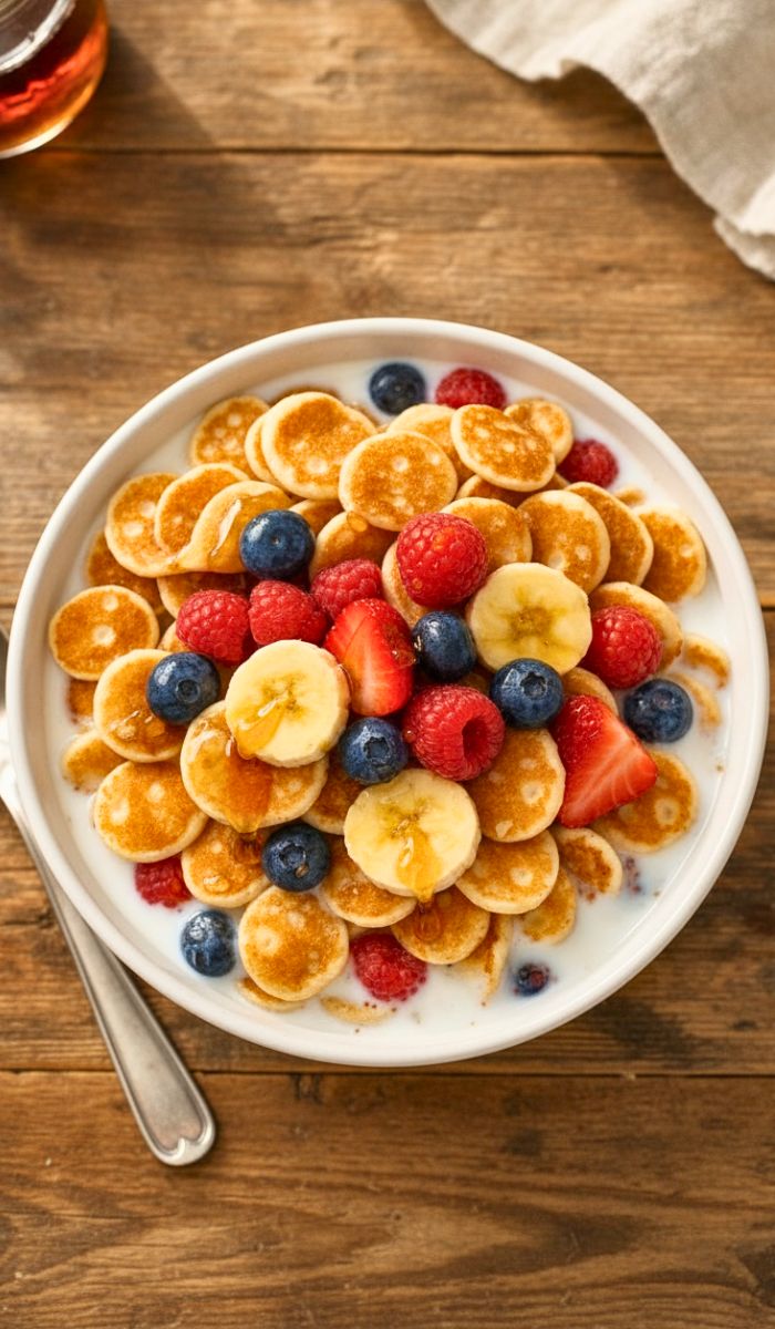 Fluffy Pancake Cereal Recipe