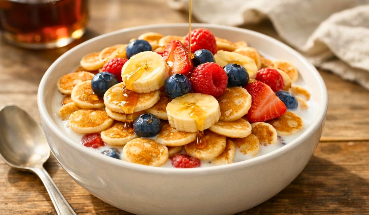 Fluffy Pancake Cereal Recipe