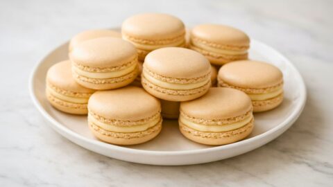French Almond Macarons with Buttercream Filling Recipe