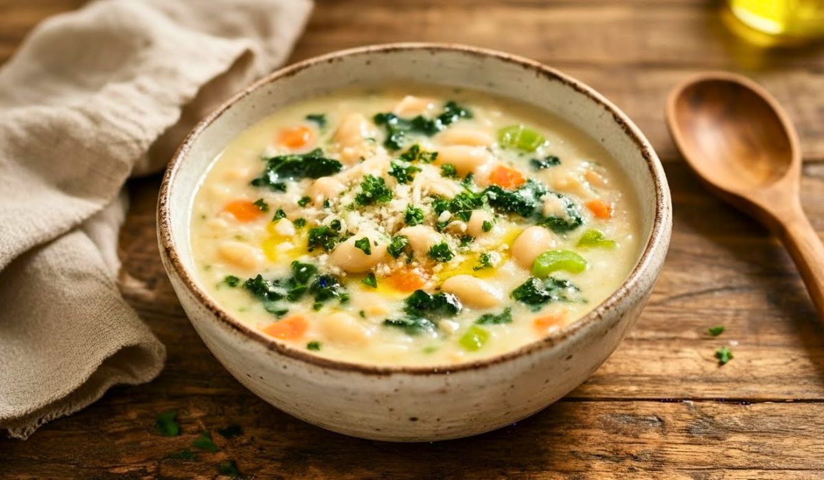 Giada Tuscan White Bean and Garlic Soup Recipe