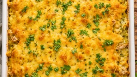 Green Chile Chicken Enchilada Casserole Recipe