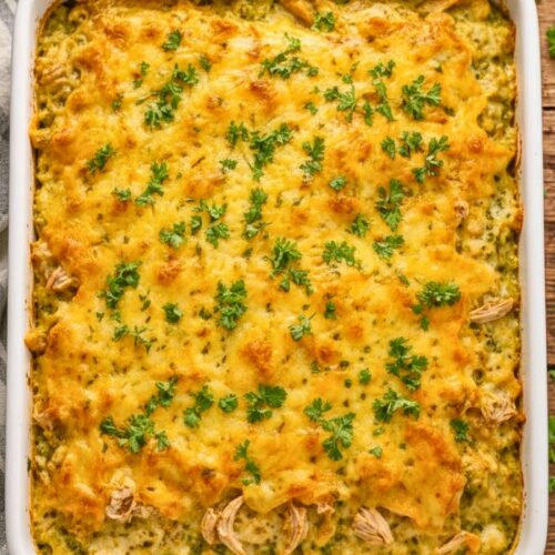 Green Chile Chicken Enchilada Casserole Recipe