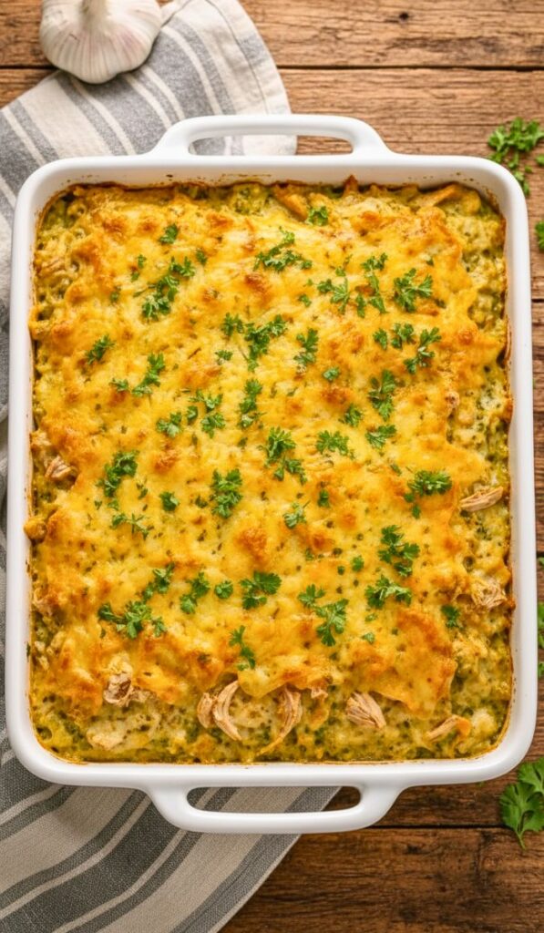 Green Chile Chicken Enchilada Casserole Recipe