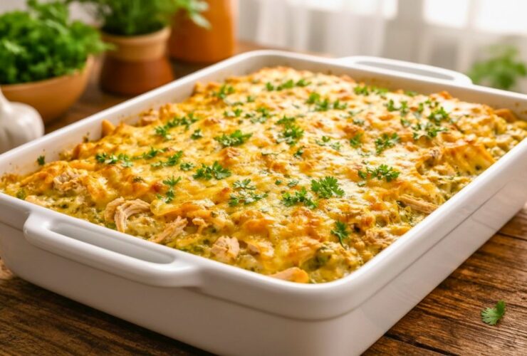 Green Chile Chicken Enchilada Casserole Recipe