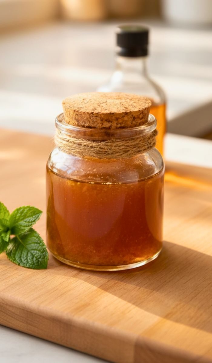 Homemade Cough Syrup With Whiskey And Peppermint Recipe