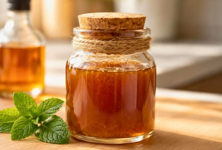 Homemade Cough Syrup With Whiskey And Peppermint Recipe