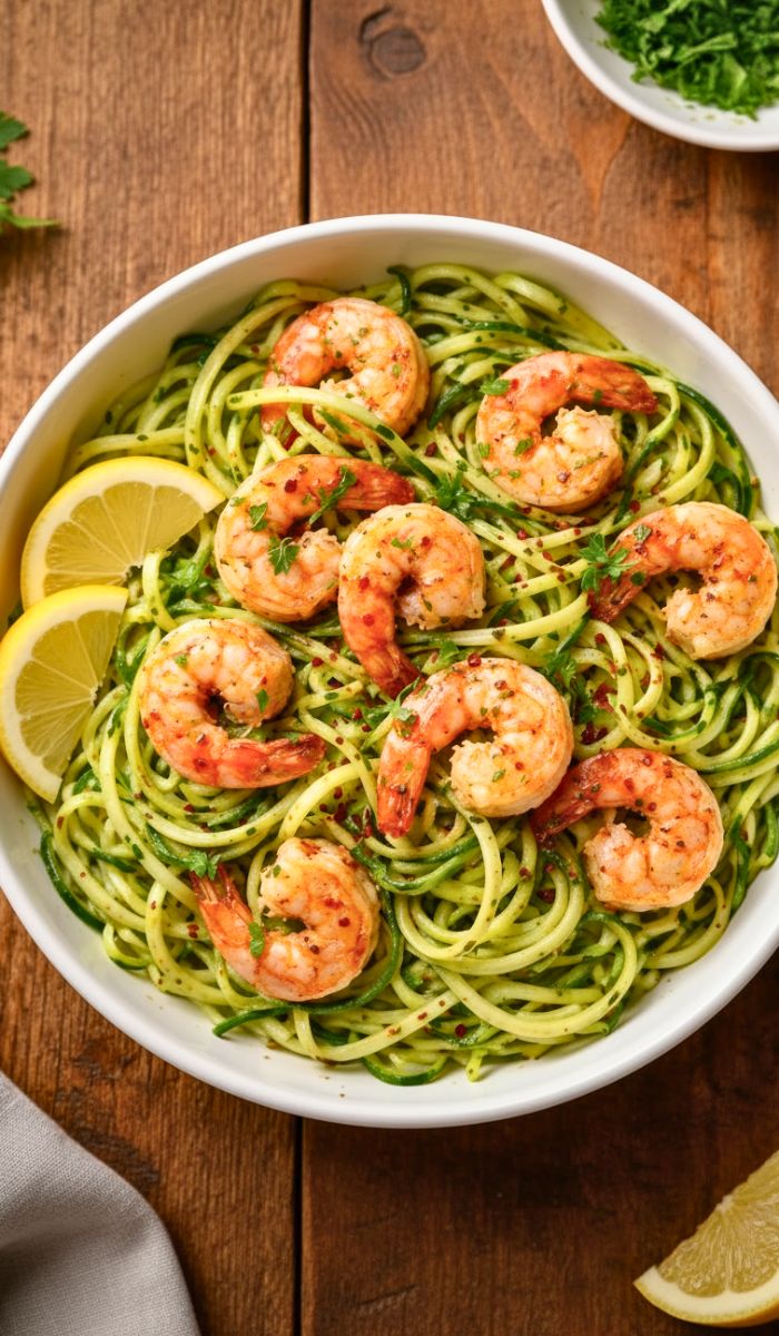 Keto Shrimp and Zucchini Noodles Recipe