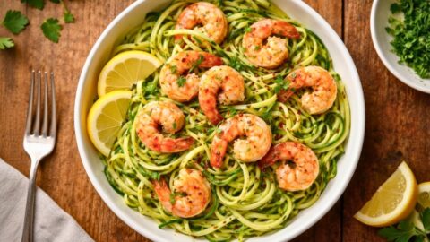 Keto Shrimp and Zucchini Noodles Recipe