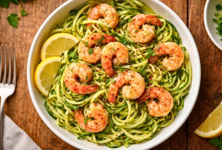 Keto Shrimp and Zucchini Noodles Recipe