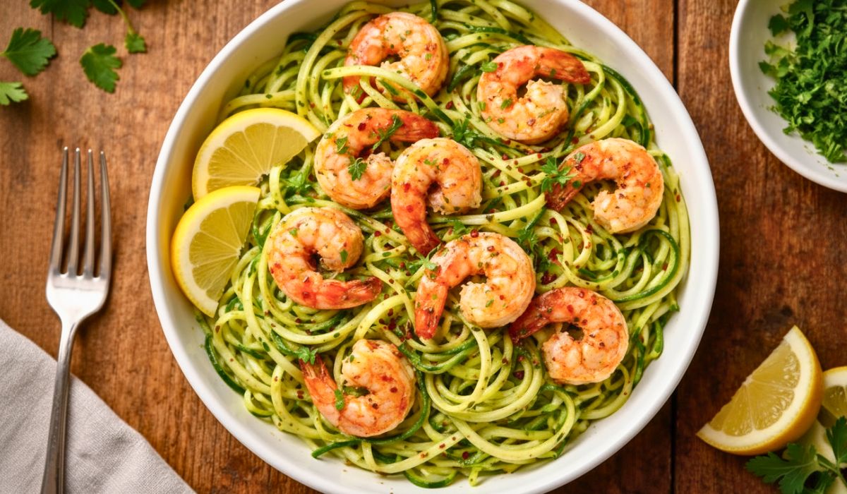 Keto Shrimp and Zucchini Noodles Recipe