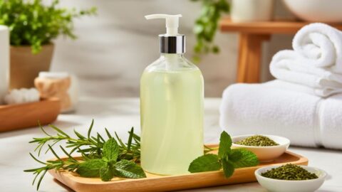 Peppermint Rosemary Homemade Shampoo Recipe