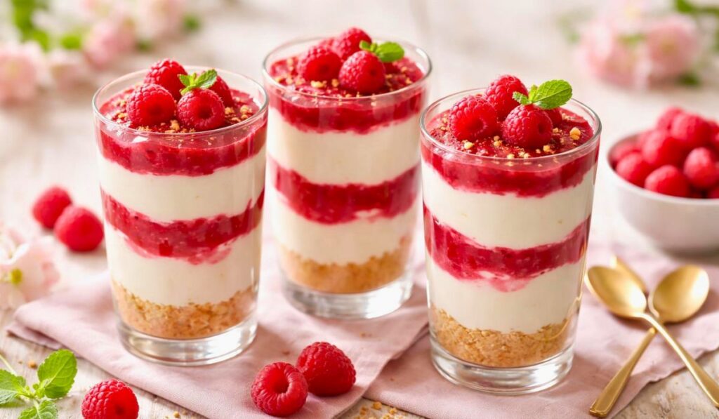 Raspberry Cheesecake Parfaits