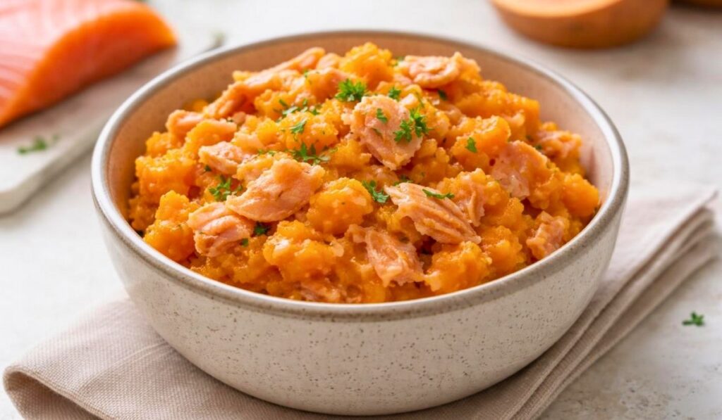Salmon & Sweet Potato Cat Food Recipe