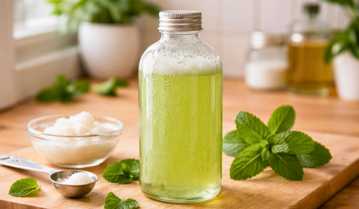 Simple Peppermint Shampoo Recipe