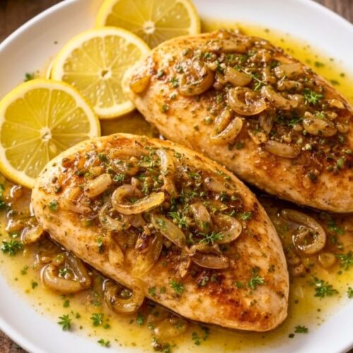 Stanley Tucci's Lemon Shallot Chicken Recipe
