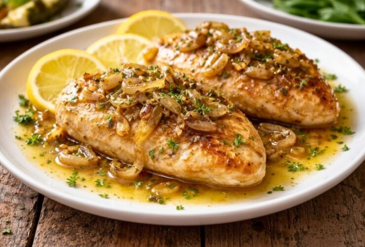 Stanley Tucci's Lemon Shallot Chicken Recipe