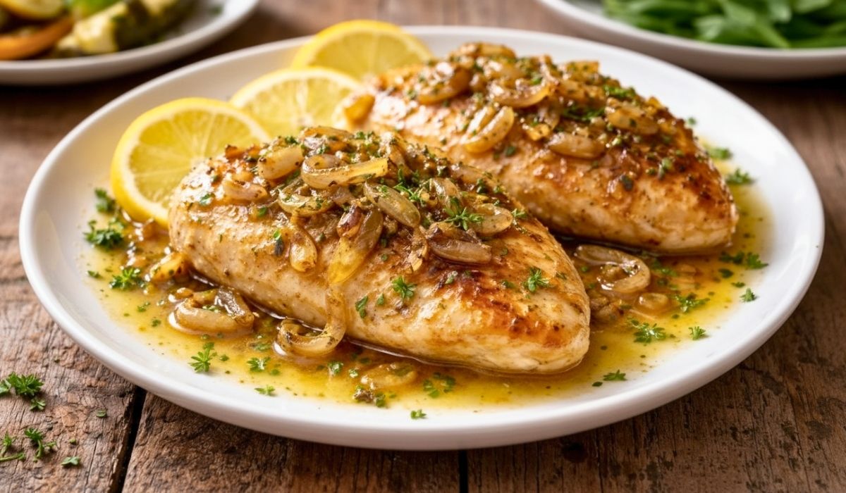 Stanley Tucci's Lemon Shallot Chicken Recipe