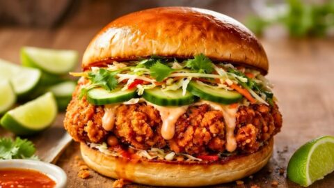Thai Fried Chicken Sandwich Recipe