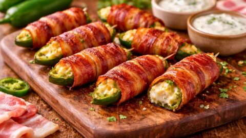 Bacon Wrapped Jalapeno Poppers Recipe