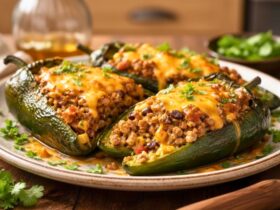 Bobby Flay Stuffed Poblano Peppers Recipe